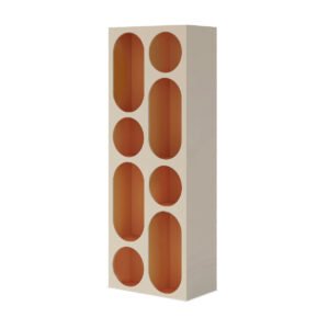 Cloudera Shelving Unit V1 (Off-White & Orange)
