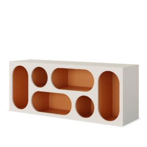 Cloudera Cabinet Display V2 (Off-White & Orange)