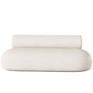 Clio Sofa 3S / White Boucle